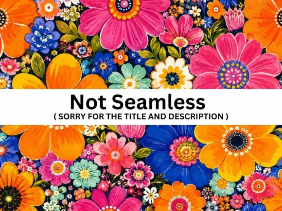 Bold Retro Flower Seamless Pattern