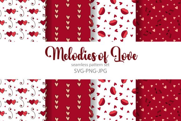 Melodies of Love Prints Set: A Romantic Design Collection