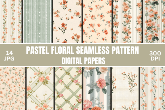 Pastel Floral Seamless Pattern Digital: A Versatile Design for Creative Projects