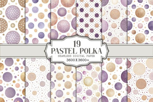 Pastel Polka Dot Seamless Pattern Bundle: A Versatile Design Resource