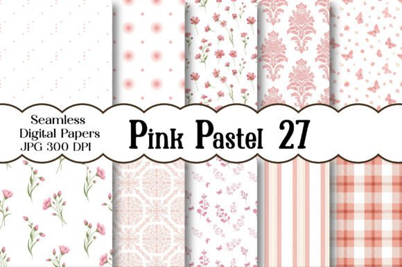 Pink Pastel Seamless Digital Paper