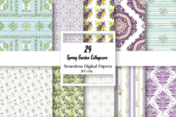 Spring Garden Cottagecore Digital Paper: A Blooming Trend for Creative Expression