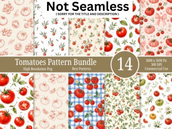 Vintage Tomato Pattern Bundle: A Timeless Addition to Modern Design